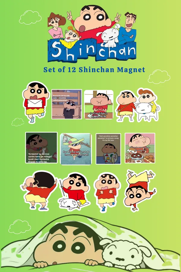 Shinchan_Flexible_Magnet_Set_Of_12_|_Cartoon_Collectible_Gift