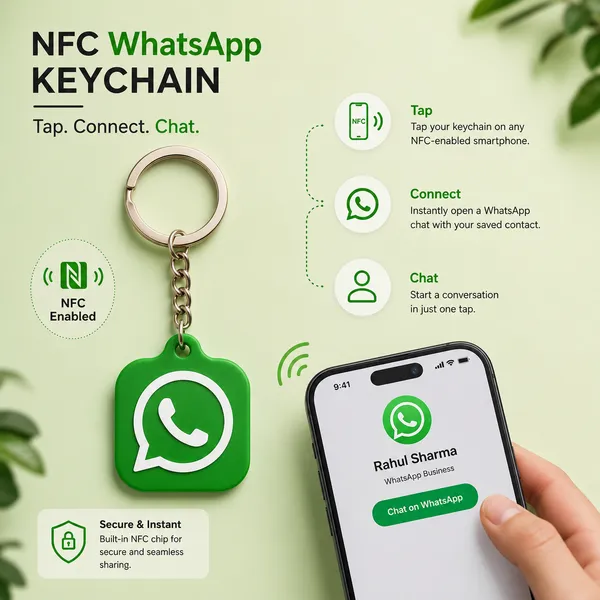 Personalized_Whatsapp_Nfc_Keychain_|_Tap_&_Start_Chat_Instantly