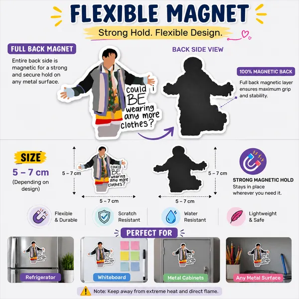 Friends_Flexible_Magnet_Set_Of_12_|_Tv_Show_Collectible_Gift