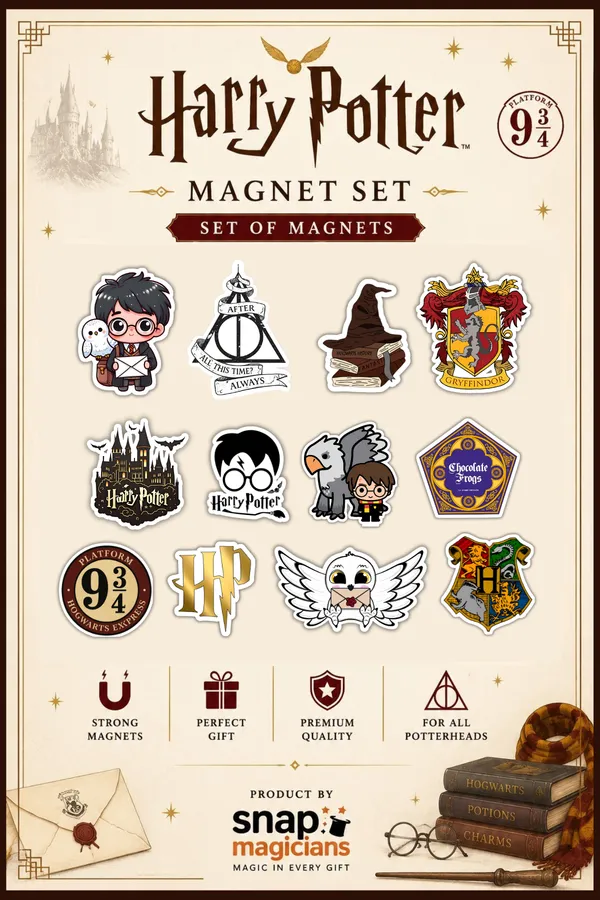 Harry_Potter_Flexible_Magnet_Set_Of_12_|_Fantasy_Collectible_Gift