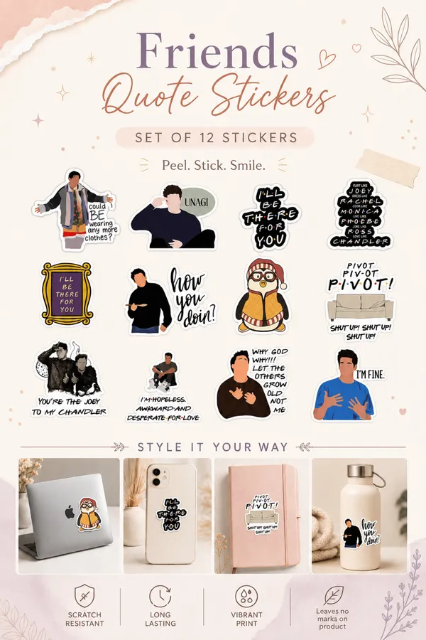 Friends_Quote_Sticker_Set_Of_12_|_TV_Show_Sticker_Pack