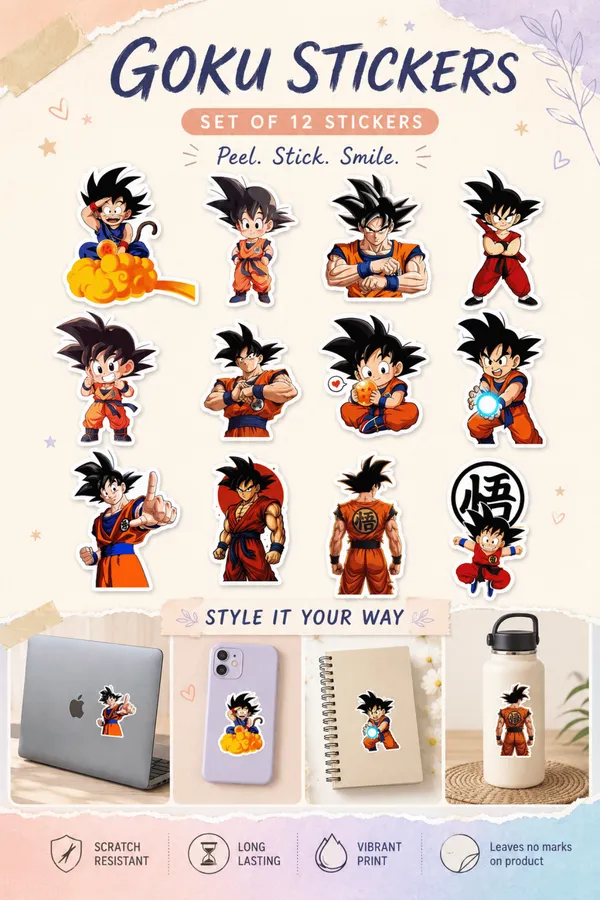 Goku_Sticker_Set_Of_12_|_Anime_Sticker_Pack