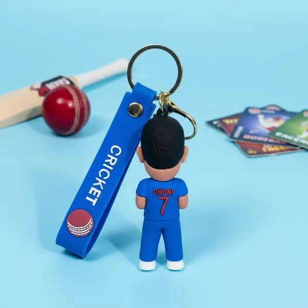 Ms_Dhoni_Cricket_Rubber_Keychain_|_Cute_Bag_&_Key_Accessory_|_Pack_Of_2