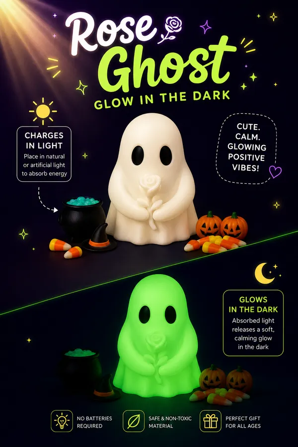 Rose_Boo_Ghost_Glow_In_The_Dark_3D_Decor_|_Cute_Desk_Showpiece