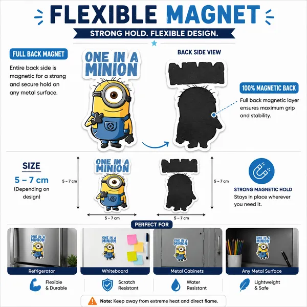 Minion_Flexible_Magnet_Set_Of_06_|_Cartoon_Collectible_Gift