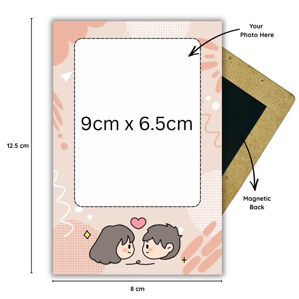 Cute_Couple_Customizable_Magnetic_Photo_Frame_|_Fridge_Magnet_Keepsake