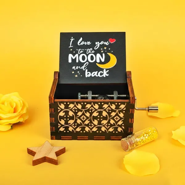I_Love_You_To_The_Moon_And_Back_Wooden_Hand_Crank_Music_Box_|_Romantic_Gift