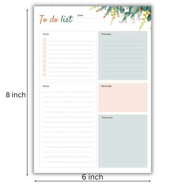 Floral_To_Do_List_Magnetic_Planner_With_Pen_And_Eraser_|_6X8_Inch_Medium_Planner