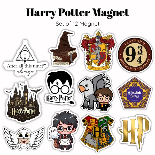 Harry_Potter_Flexible_Magnet_Set_Of_12_|_Fantasy_Collectible_Gift
