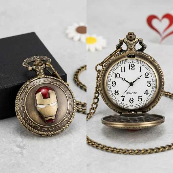 Iron_Man_Vintage_Pocket_Watch_With_Keychain_|_Classic_Vintage_Gift