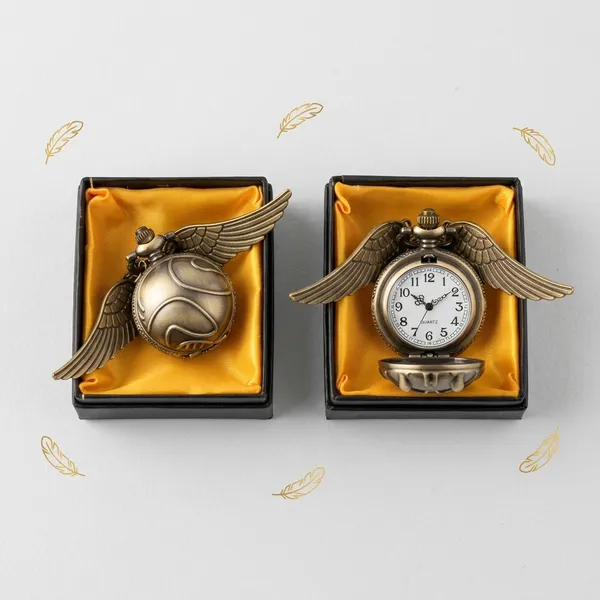 Golden_Snitch_Vintage_Pocket_Watch_With_Keychain_|_Fantasy_Collectible_Gift