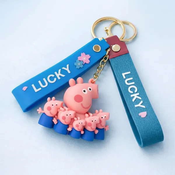 Peppa_Pig_Cartoon_Rubber_Keychain_|_Cute_Bag_&_Key_Accessory_|_Pack_Of_2