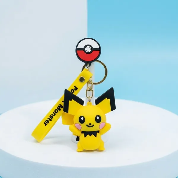 Pikachu_Pokémon_Pokémon_Rubber_Keychain_|_Cute_Bag_&_Key_Accessory_|_Pack_Of_2