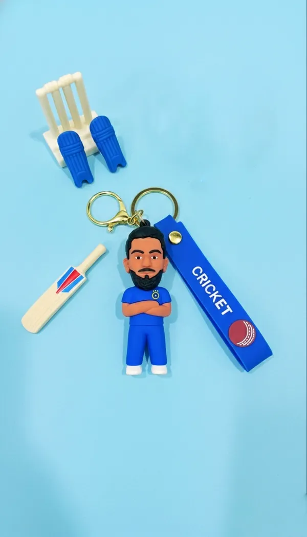 Virat_Kohli_Cricket_Rubber_Keychain_|_Cute_Bag_&_Key_Accessory_|_Pack_Of_2