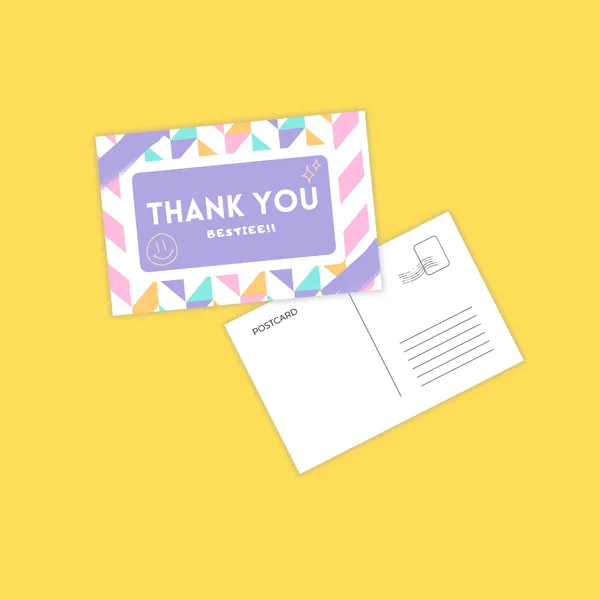 Thank_You_Bestie_Customizable_Postcards_|_Set_Of_5_Pcs
