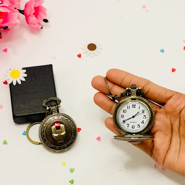 Iron_Man_Vintage_Pocket_Watch_With_Keychain_|_Classic_Vintage_Gift