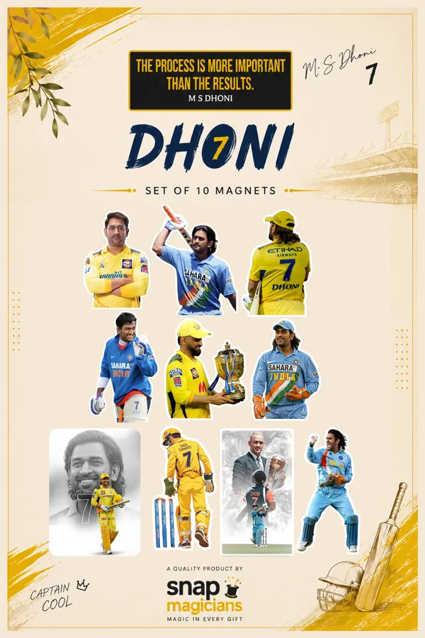 MS_Dhoni_Flexible_Magnet_Set_Of_10_|_Cricket_Fan_Gift