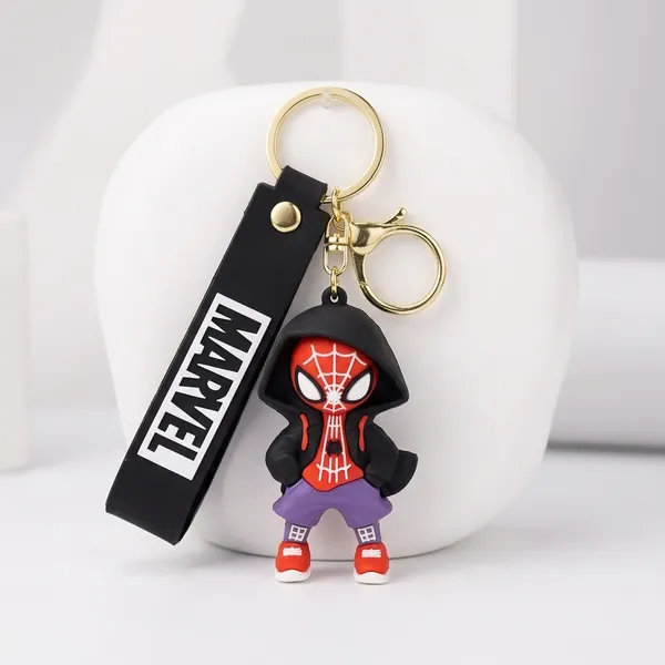 Spider-Man_Cape_Superhero_Rubber_Keychain_|_Cute_Bag_&_Key_Accessory_|_Pack_Of_2