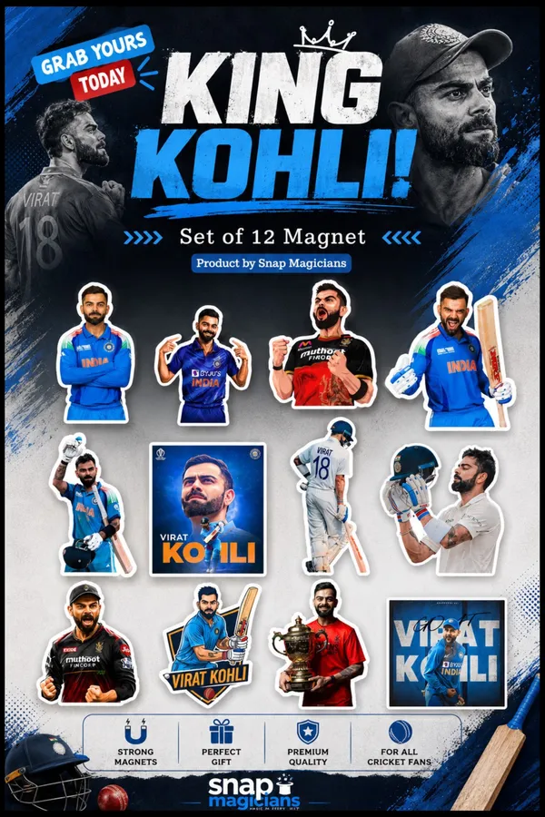 Virat_Kohli_Flexible_Magnet_Set_Of_12_|_Cricket_Fan_Gift