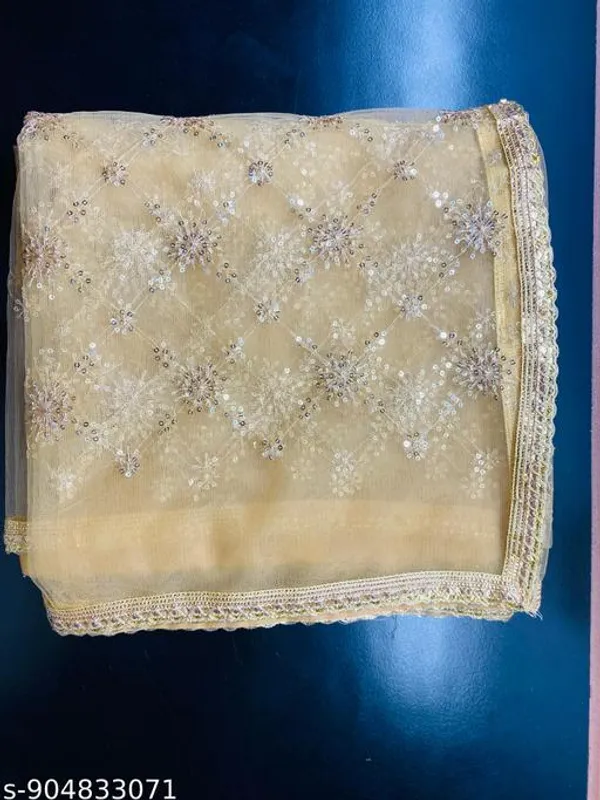 Gold_Polyester_Net_Embroidered_Lace_Border_Dupatta_For_Women
