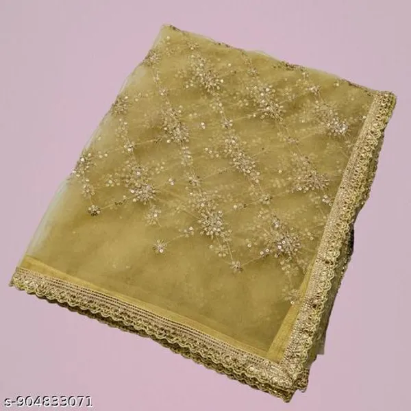 Gold_Polyester_Net_Embroidered_Lace_Border_Dupatta_For_Women