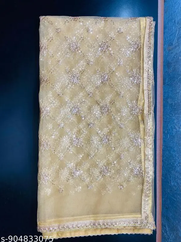 Beige_Polyester_Net_Embroidered_Lace_Border_Dupatta_For_Women