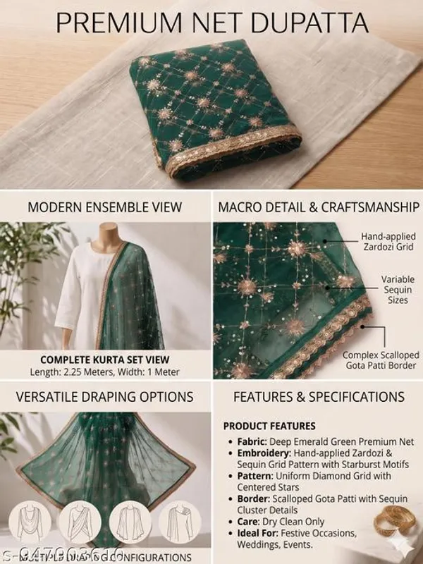 Green_Polyester_Net_Embroidered_Dupatta_For_Women