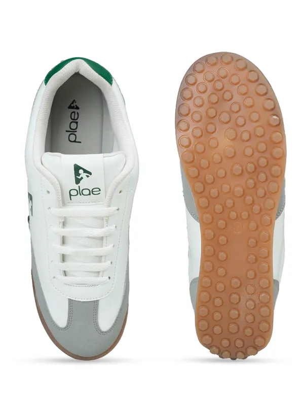 White_Synthetic_Leather_Casual_Sneakers_For_Men