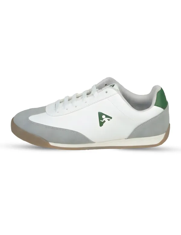 White_Synthetic_Leather_Casual_Sneakers_For_Men