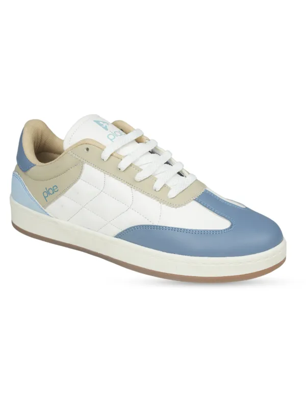 Blue_&_White_Synthetic_Leather_Casual_Sneakers_For_Men
