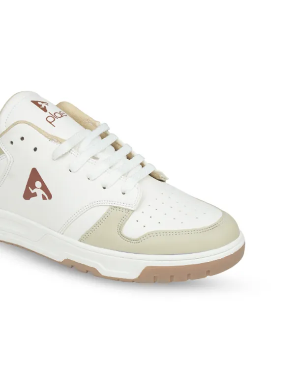Beige_&_White_Synthetic_Leather_Casual_Sneakers_For_Men