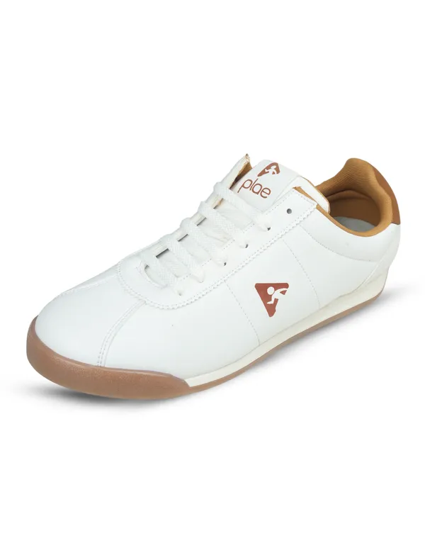 White_Synthetic_Leather_Casual_Sneakers_For_Men