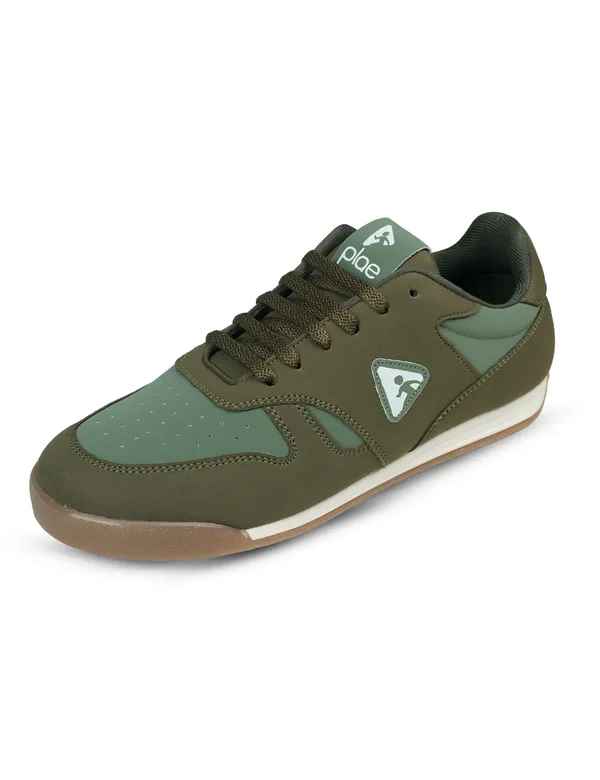 Green_&_Brown_Synthetic_Leather_Casual_Sneakers_For_Men