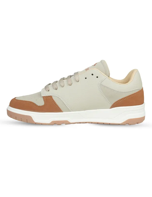 Beige_Synthetic_Leather_Casual_Sneakers_For_Men