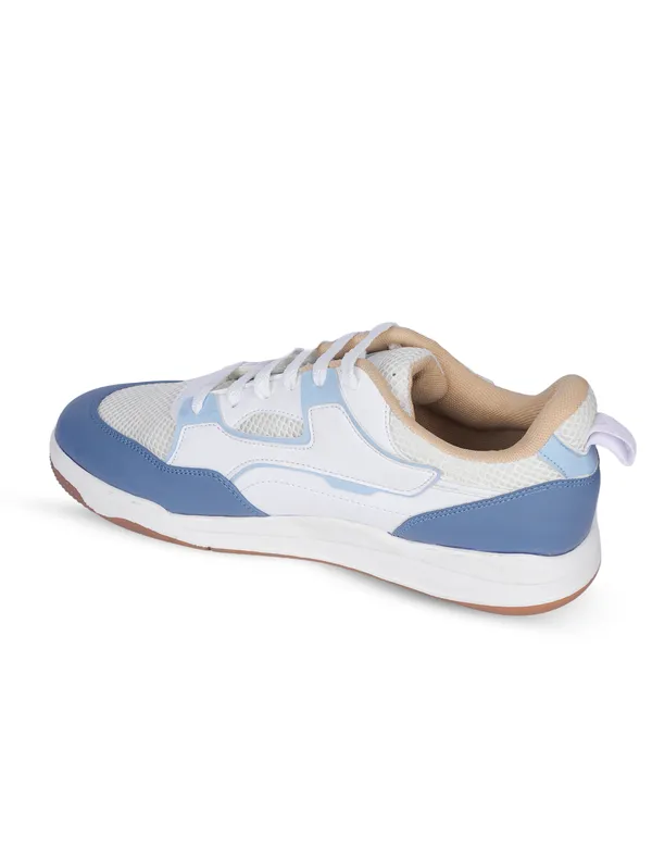White_&_Blue_Synthetic_Leather_Casual_Sneakers_For_Men