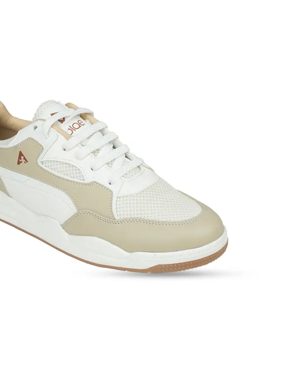 Beige_&_White_Synthetic_Leather_Casual_Sneakers_For_Men