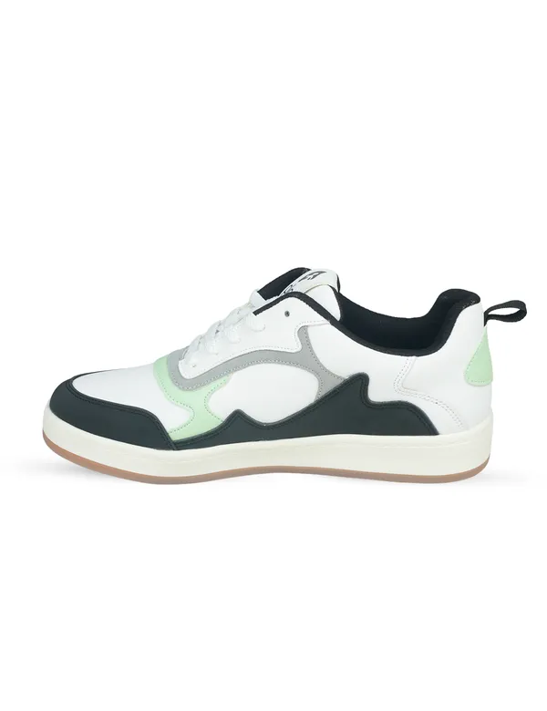 White_Synthetic_Leather_Casual_Sneakers_For_Men