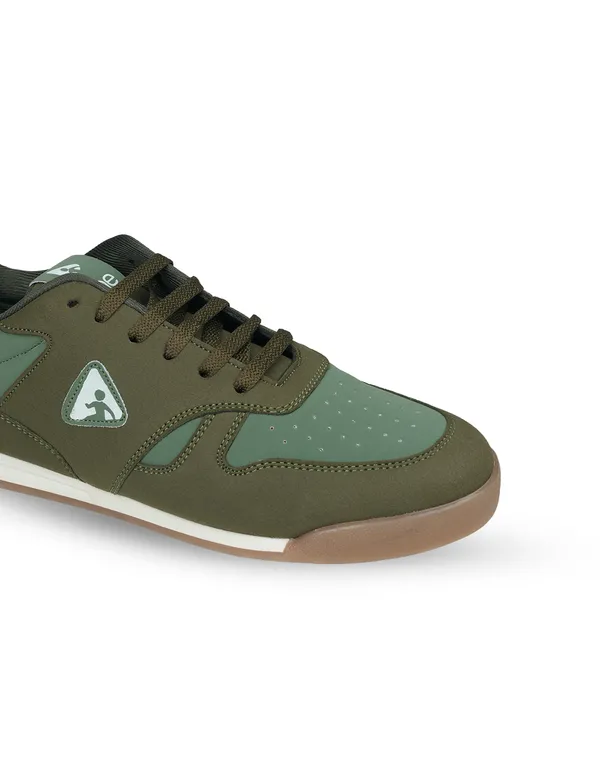 Green_&_Brown_Synthetic_Leather_Casual_Sneakers_For_Men
