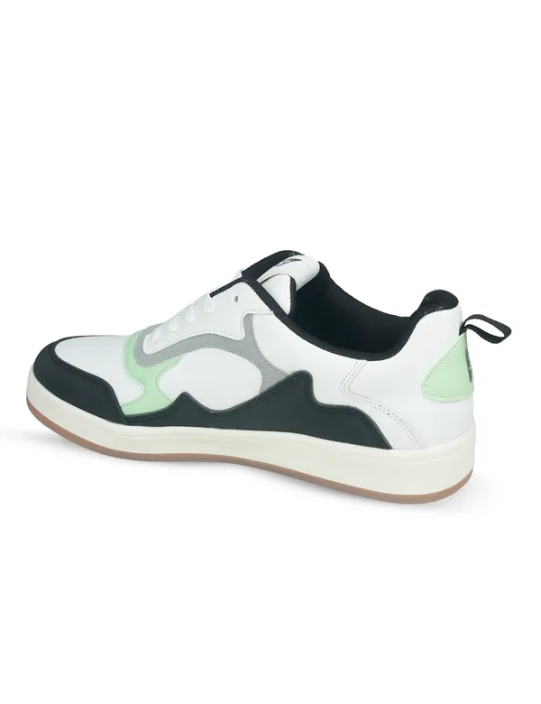 White_Synthetic_Leather_Casual_Sneakers_For_Men