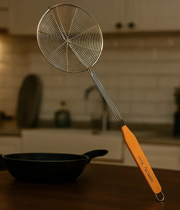 Stainless_Steel_Wood_Grip_Long_Handle_Spider_Skimmer_48_Cm