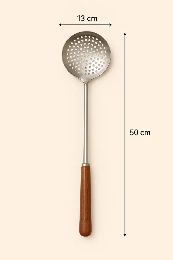 Stainless_Steel_Wood_Handle_Skimmer_Ladle_50_Cm