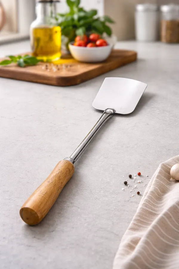 Stainless_Steel_Wood_Handle_Spatula_Scraper_40_Cm