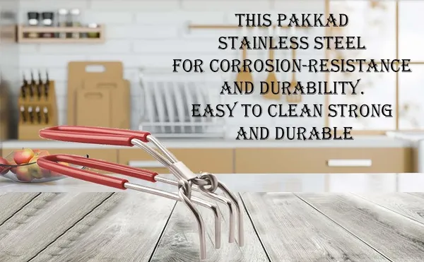 Stainless_Steel_4_Prong_Kitchen_Tong_Red_Grip_Handle_26_Cm