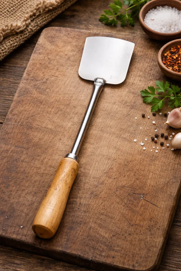 Stainless_Steel_Wood_Handle_Spatula_Scraper_40_Cm