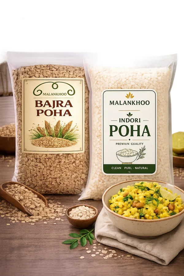 Malankhoo_Indori_Poha_&_Bajra_(Pearl_Millet)_Poha/Flakes_Gluten_Free_450_Gm__Each(Pack_Of_2)