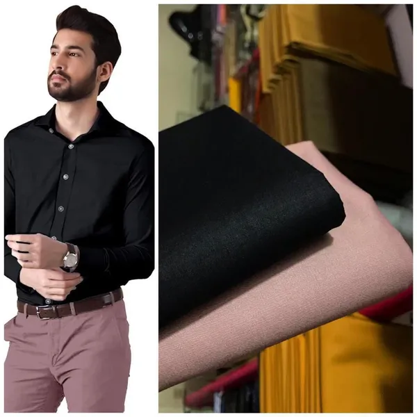 Men's_Premium_Black_Shirt_&_Dusty_Rose_Trouser_Unstitched_Fabric_Set