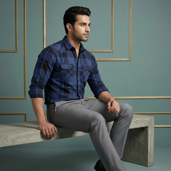 Khodiyar_Fashion_Polycotton_Checkered_Shirt_And_Trouser_Fabric