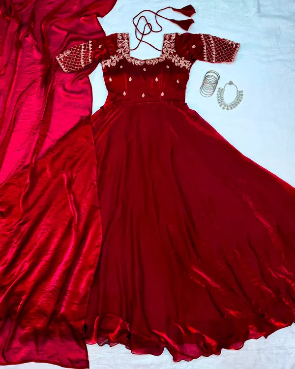 Premium_Embroidery_Sequence_Gown_with_Dupatta