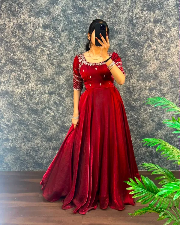 Premium_Embroidery_Sequence_Gown_with_Dupatta