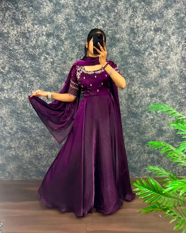 Premium_Embroidery_Sequence_Gown_with_Dupatta